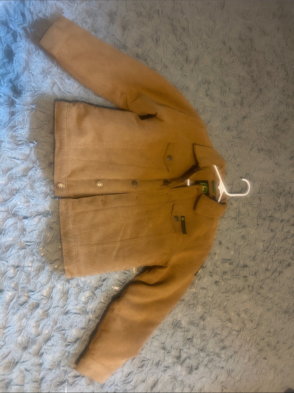 John Deere Kids Tan Corduroy Jean Jacket
